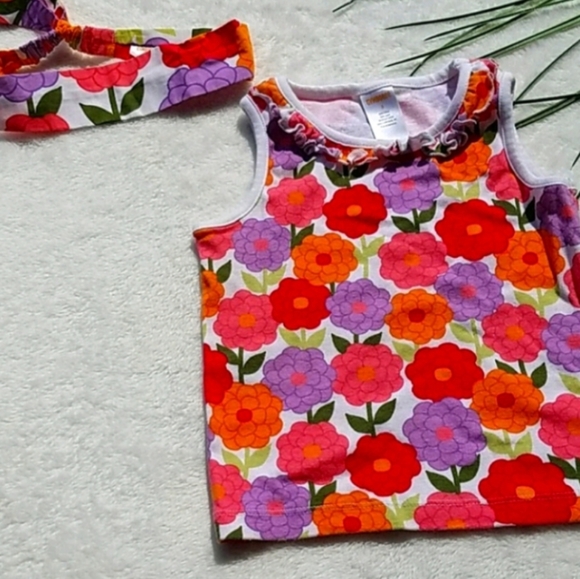 Gymboree Other - Gymboree size 3 tank top and matching head wrap